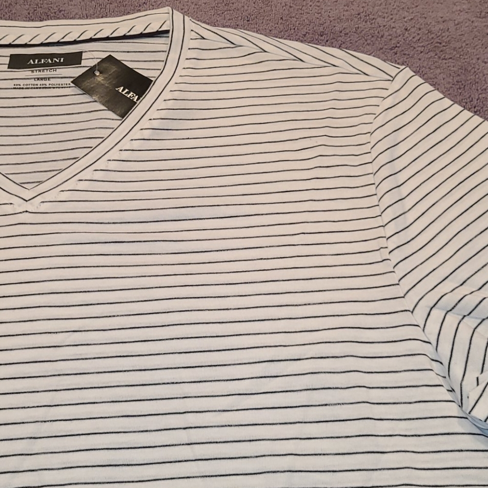 Alfani stretch short-sleeve V-neck t-shirt - Picture 4 of 11